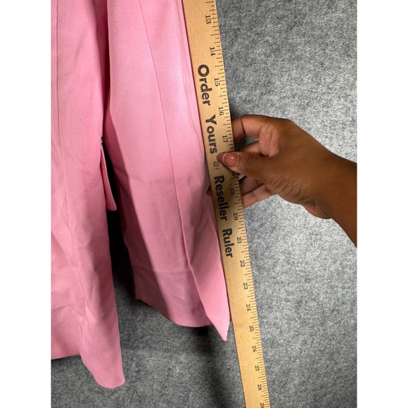 Zara Blazer Women XS/S Drawstring Tie‎ Waist Oversized Business Academia Preppy - Picture 11 of 12